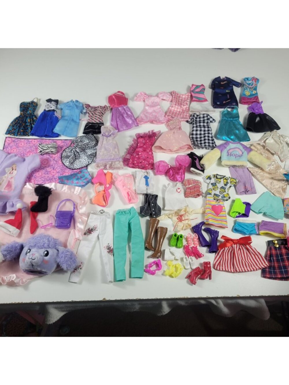 Barbie Doll Clothes, Shoes, and Accessories Huge Lot 78 Pieces